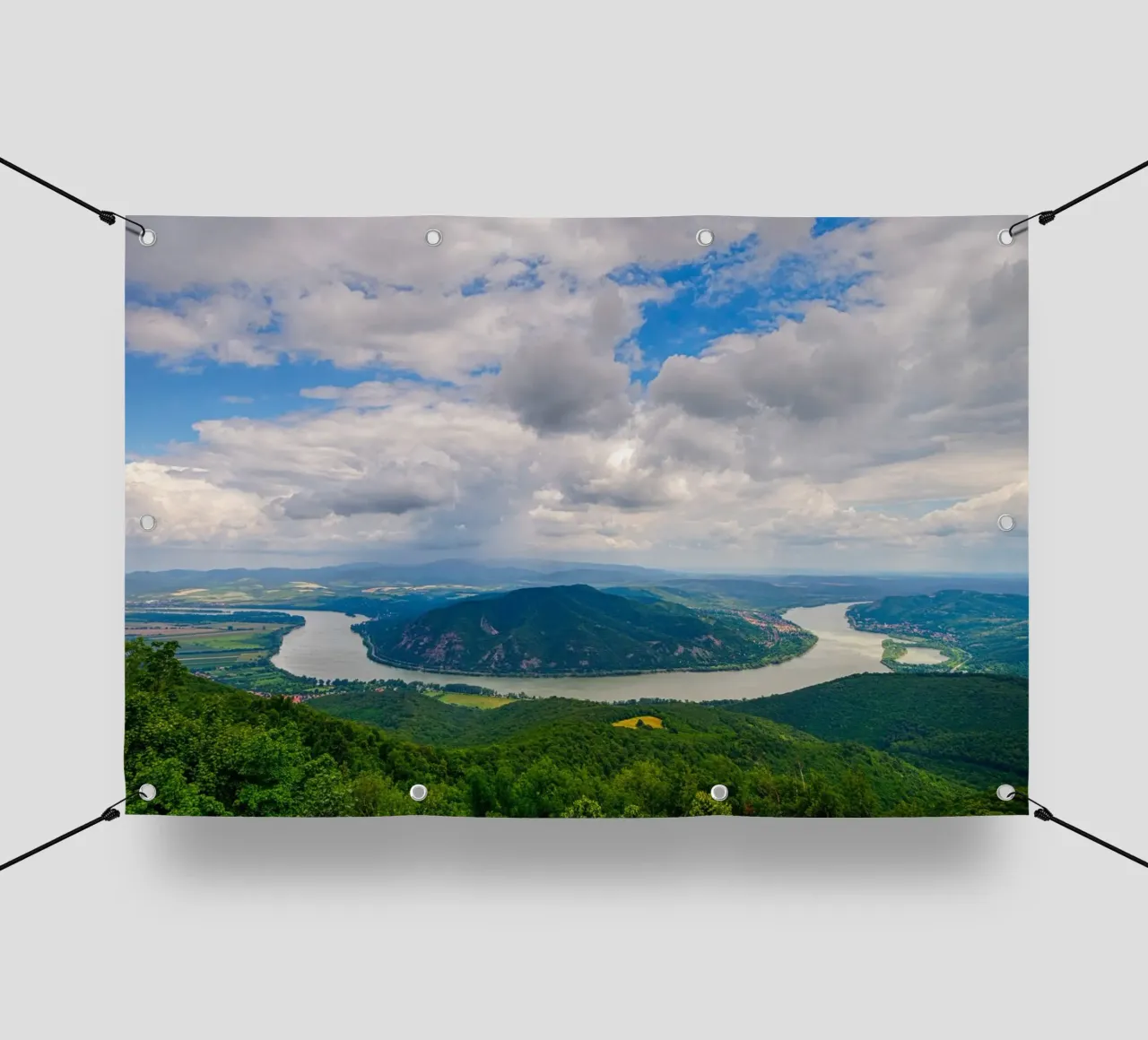 Ansa del Danubio in Ungheria telo in pvc da anderm