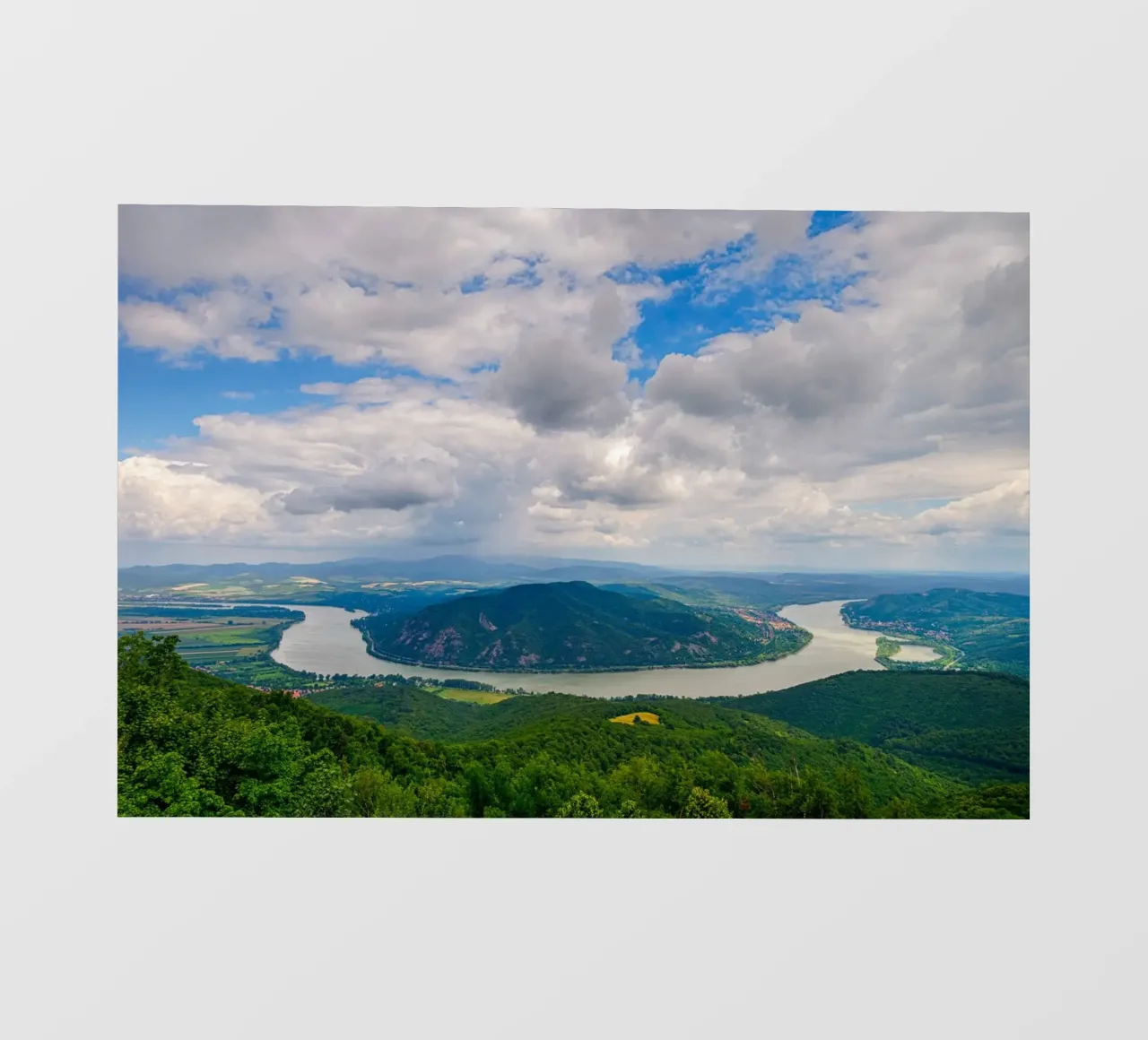 Ansa del Danubio in Ungheria telo in pvc da anderm