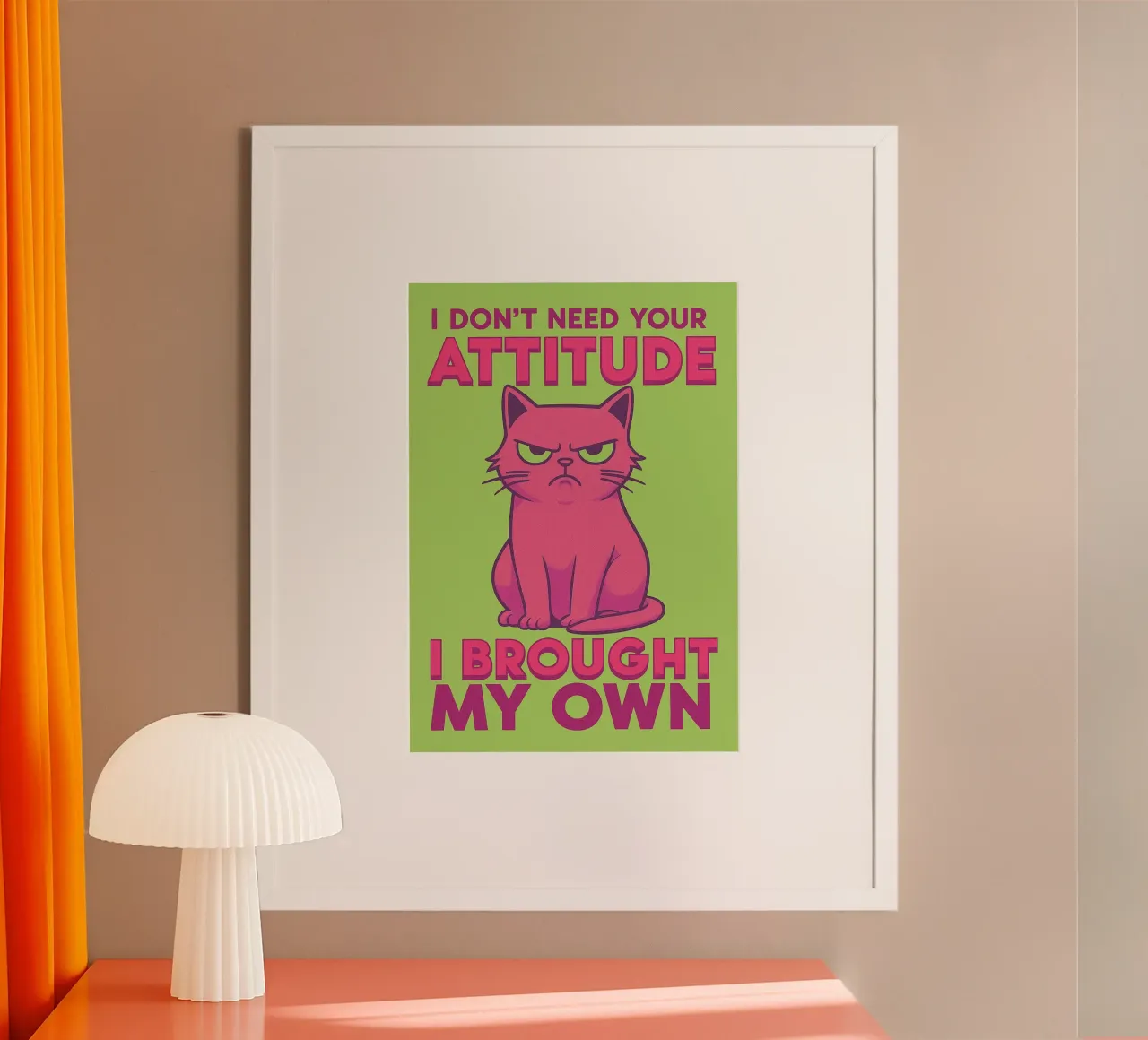 Ho portato il mio gatto poster con telaio in alluminio da bojoonxs