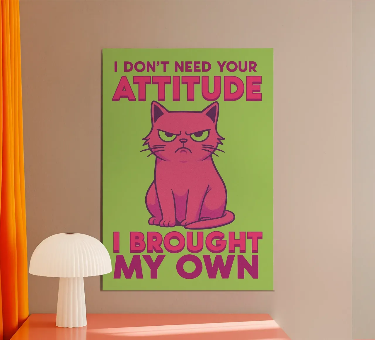 Ho portato il mio gatto poster con telaio in alluminio da bojoonxs