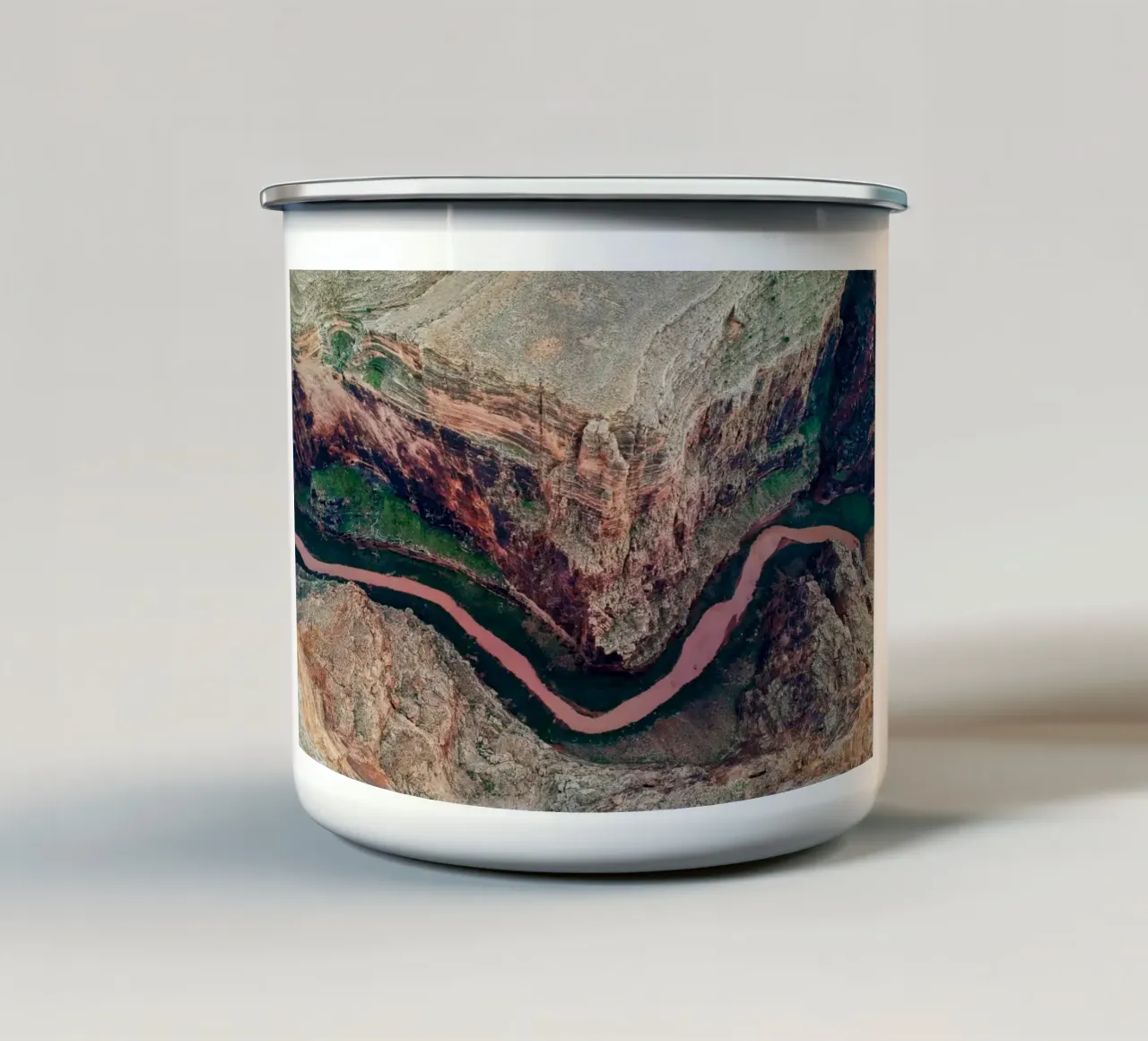 Little Colorado river tazza in smalto da anderm