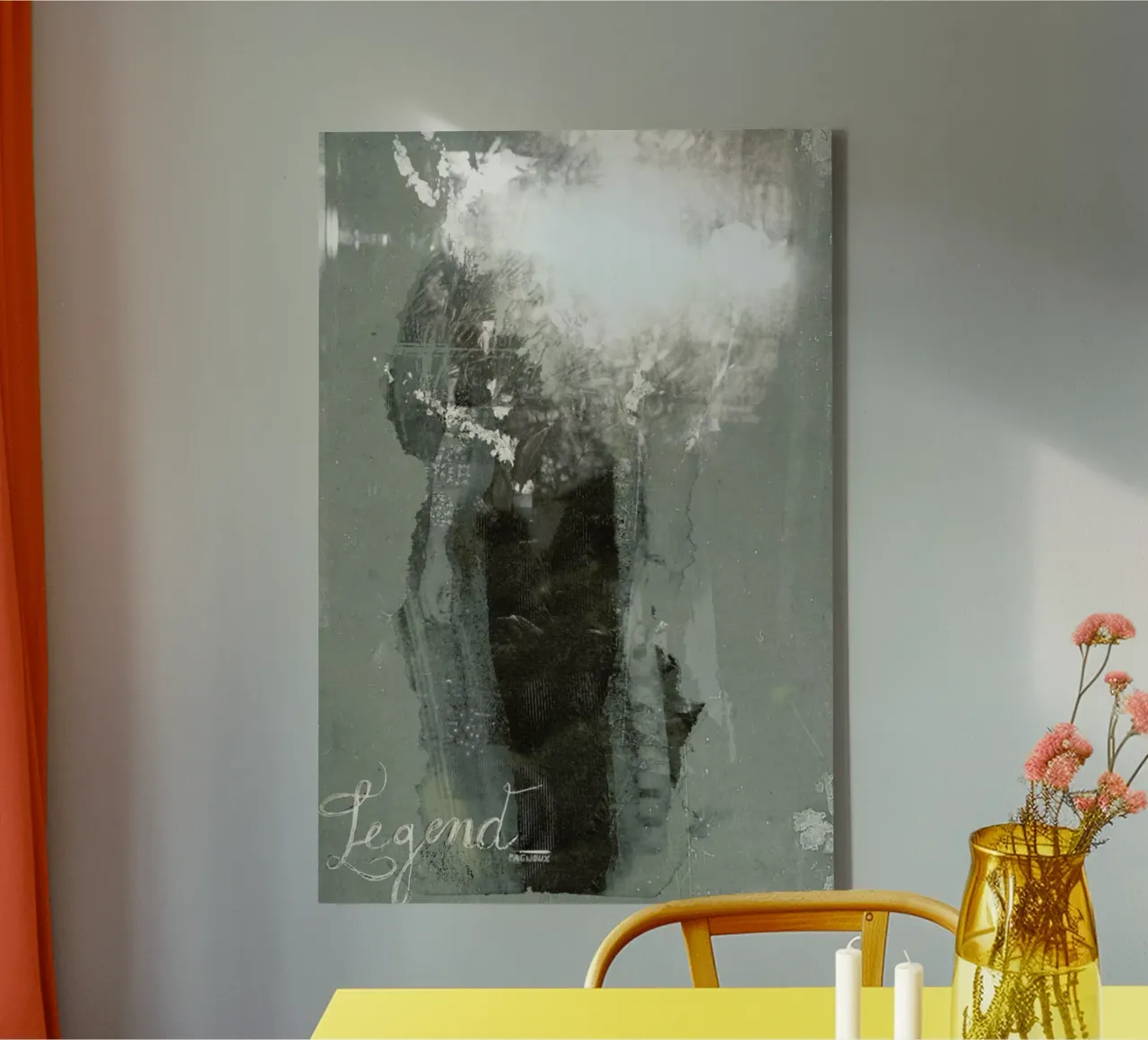 Legend 2 tela con Cornice a cassetta da Sandrine Pagnoux