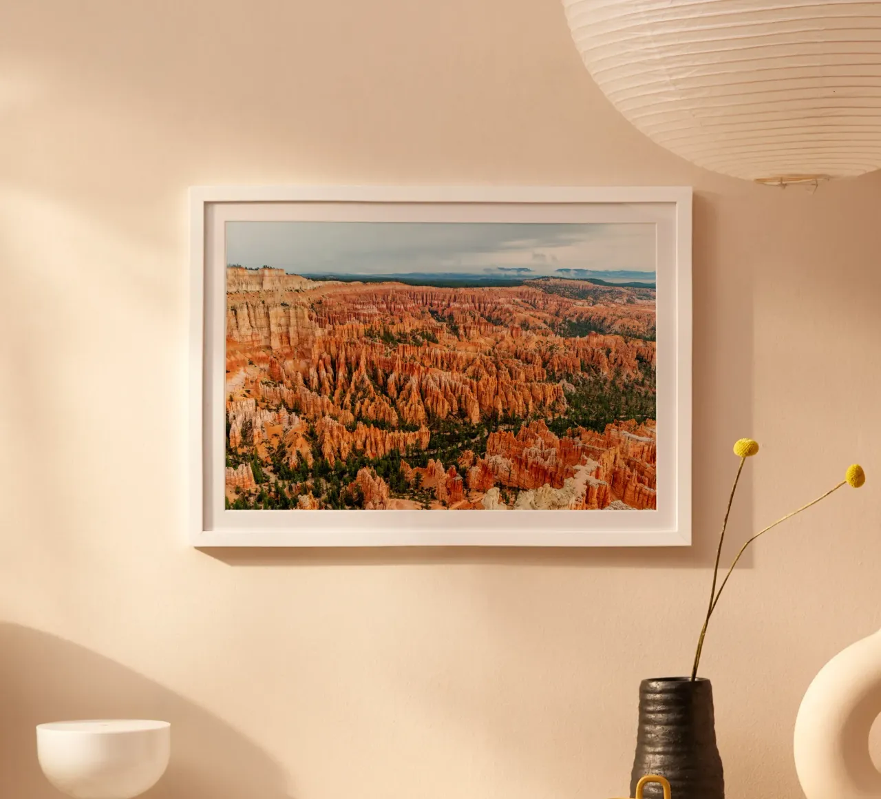 Parco nazionale di Bryce Canyon poster con telaio in alluminio da anderm