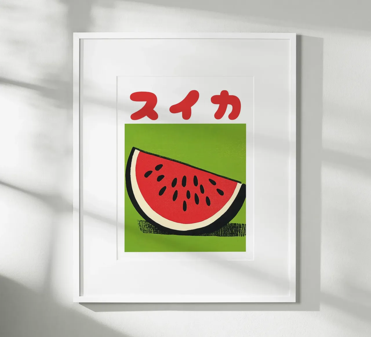 Pastèque Impression d'art japonais poster de Sabine Klein
