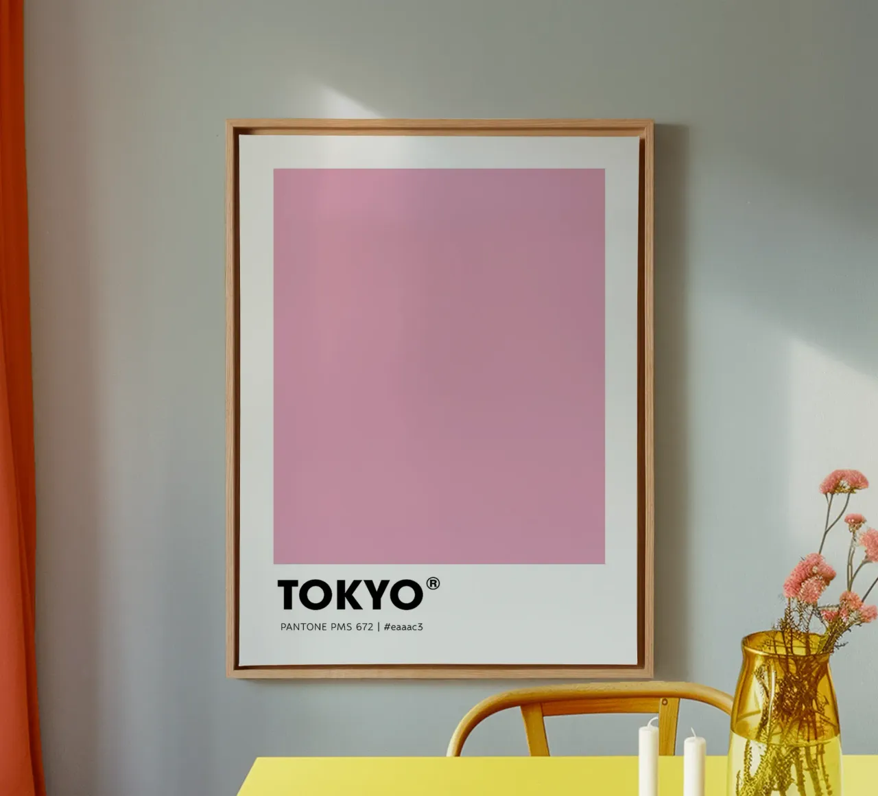 Tokio canvas met Baklijst van Sabine Klein