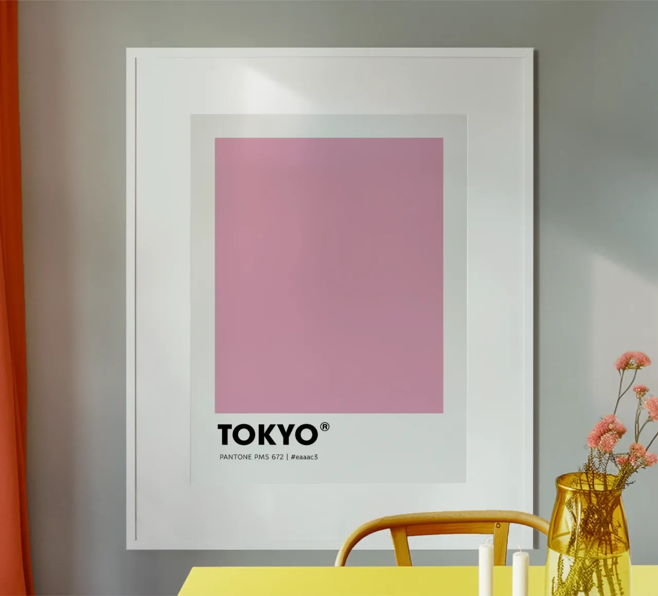 Tokyo poster con telaio in alluminio da Sabine Klein
