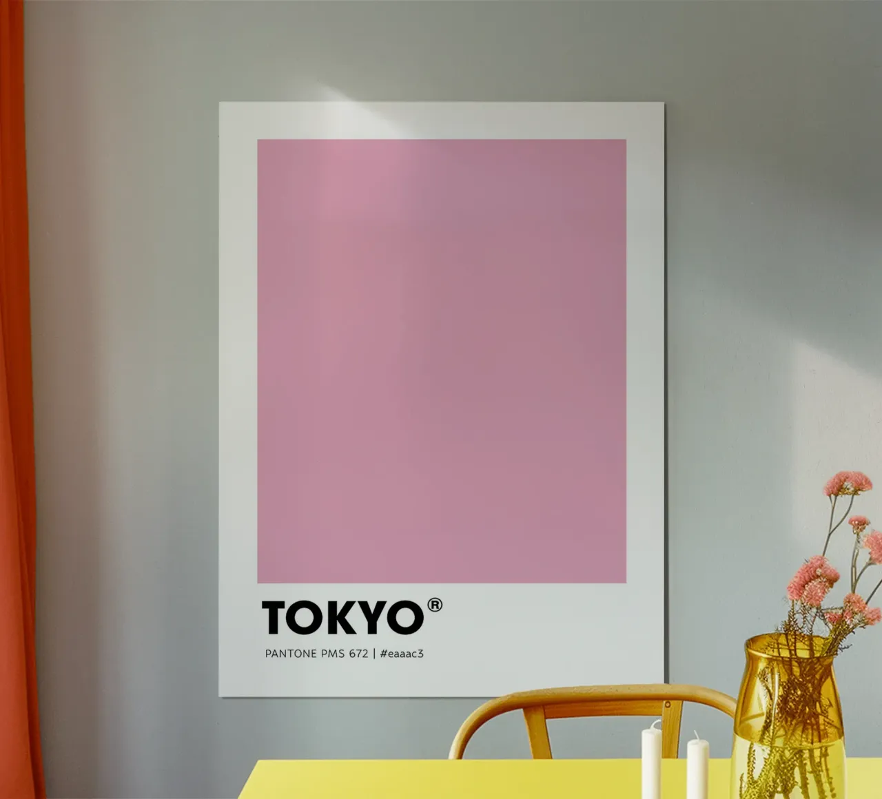 Tokyo poster con telaio in alluminio da Sabine Klein