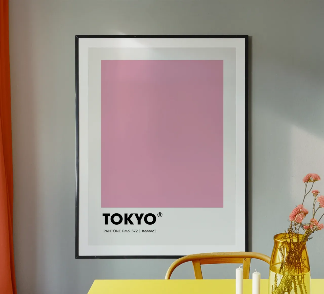 Tokyo poster con telaio in alluminio da Sabine Klein