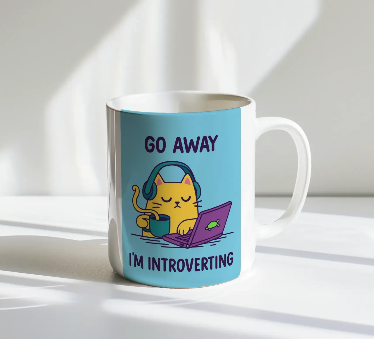 Sono contro i gatti stupidi tazza in ceramica da bojoonxs