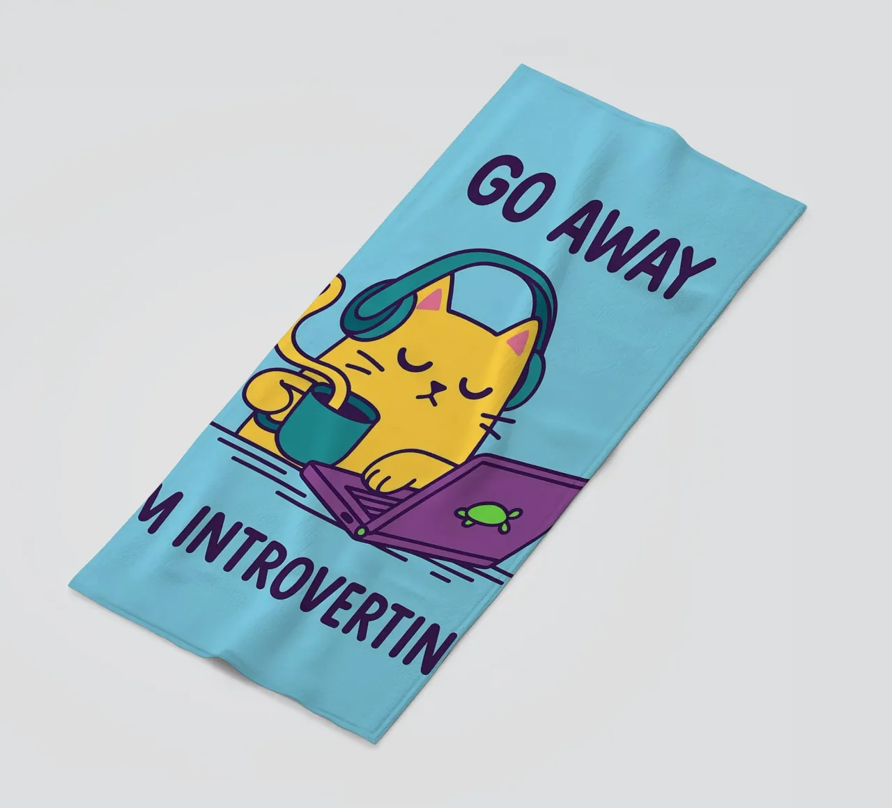 Sono contro i gatti stupidi telo mare da bojoonxs