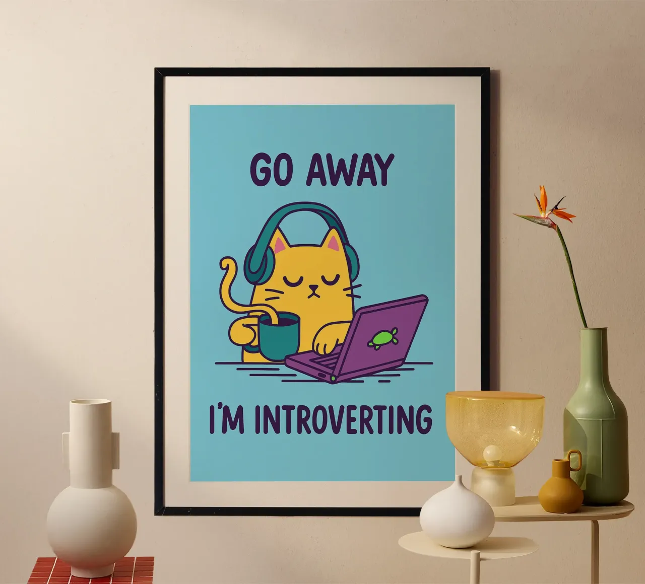 Sono contro i gatti stupidi poster da bojoonxs