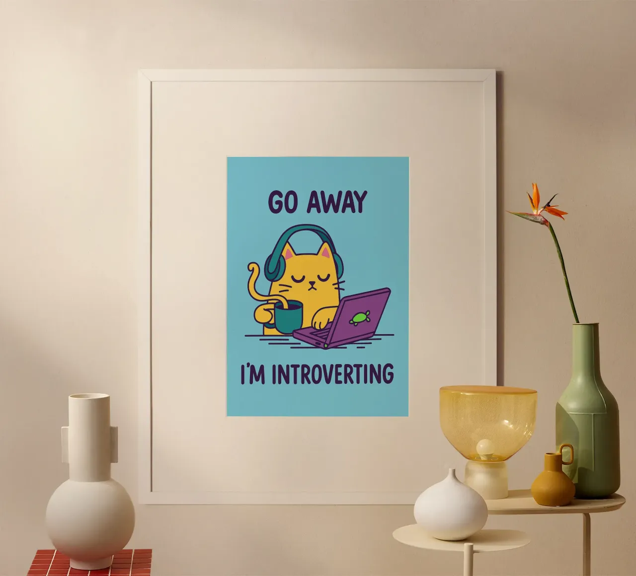 Sono contro i gatti stupidi poster da bojoonxs