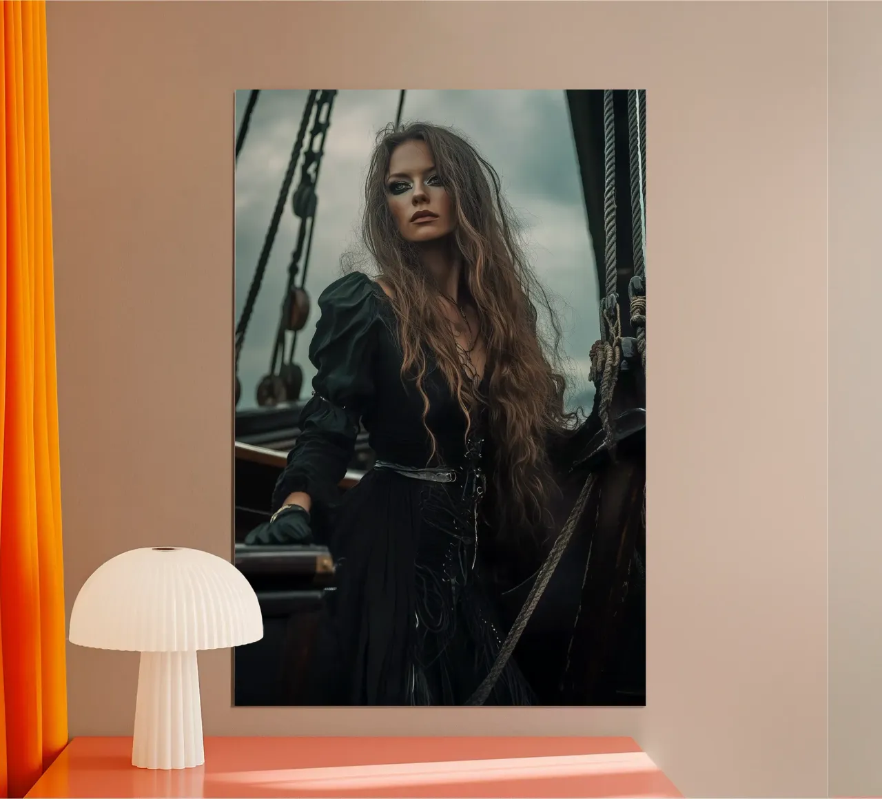 "Gothic Elegance Afloat" poster da Synthaira