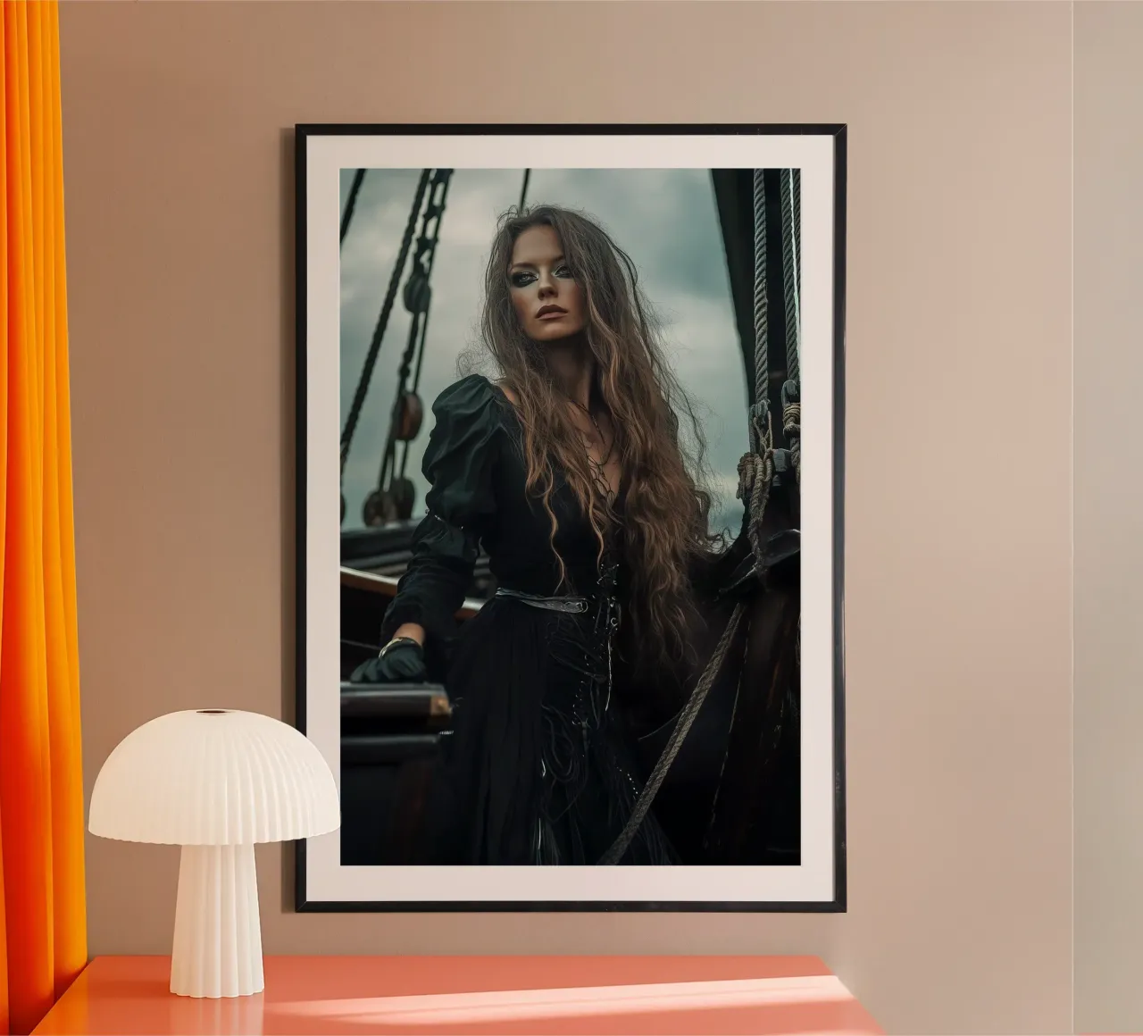 "Gothic Elegance Afloat" poster da Synthaira
