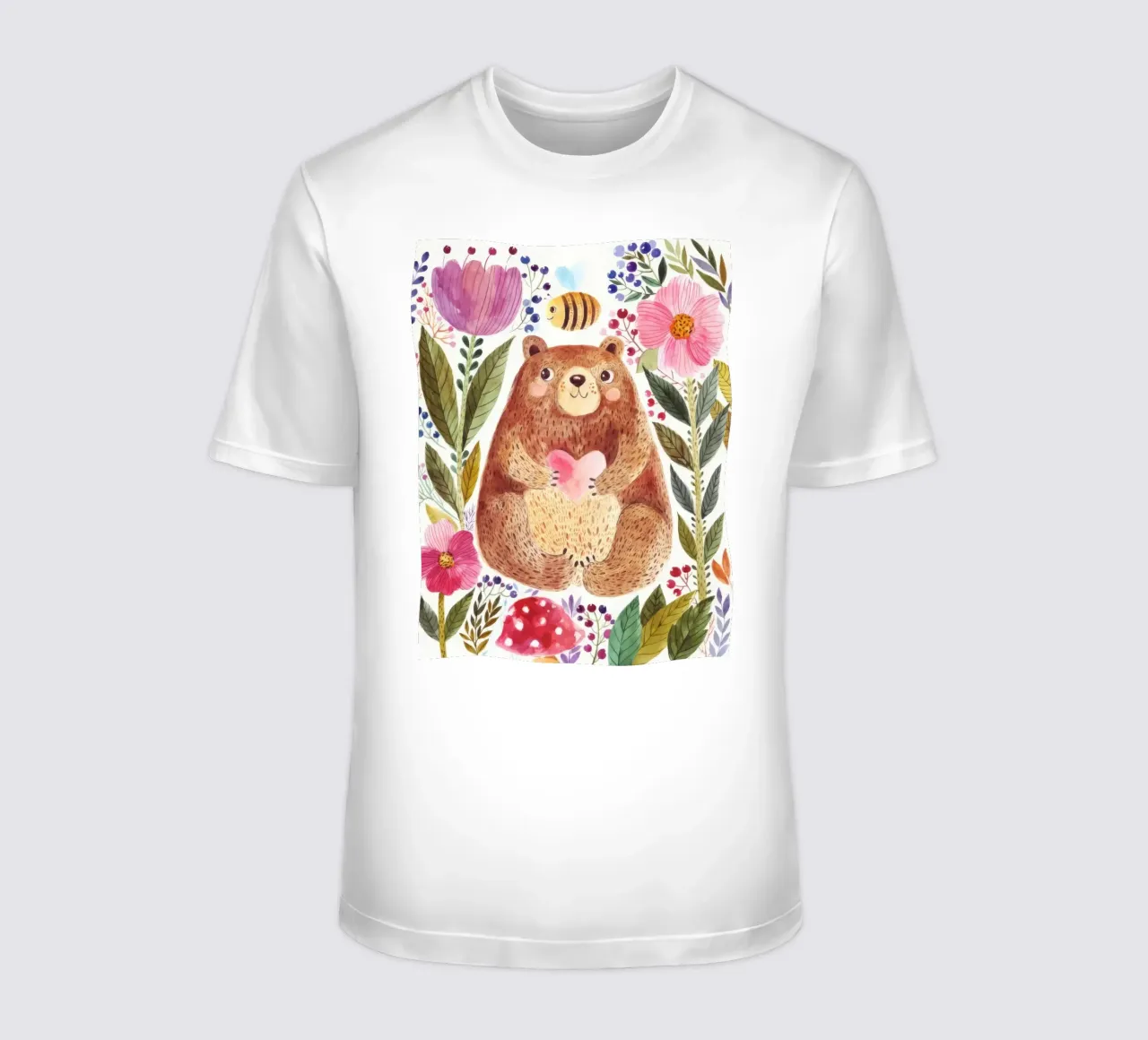 Orso e fiori t-shirt da muench benjamin
