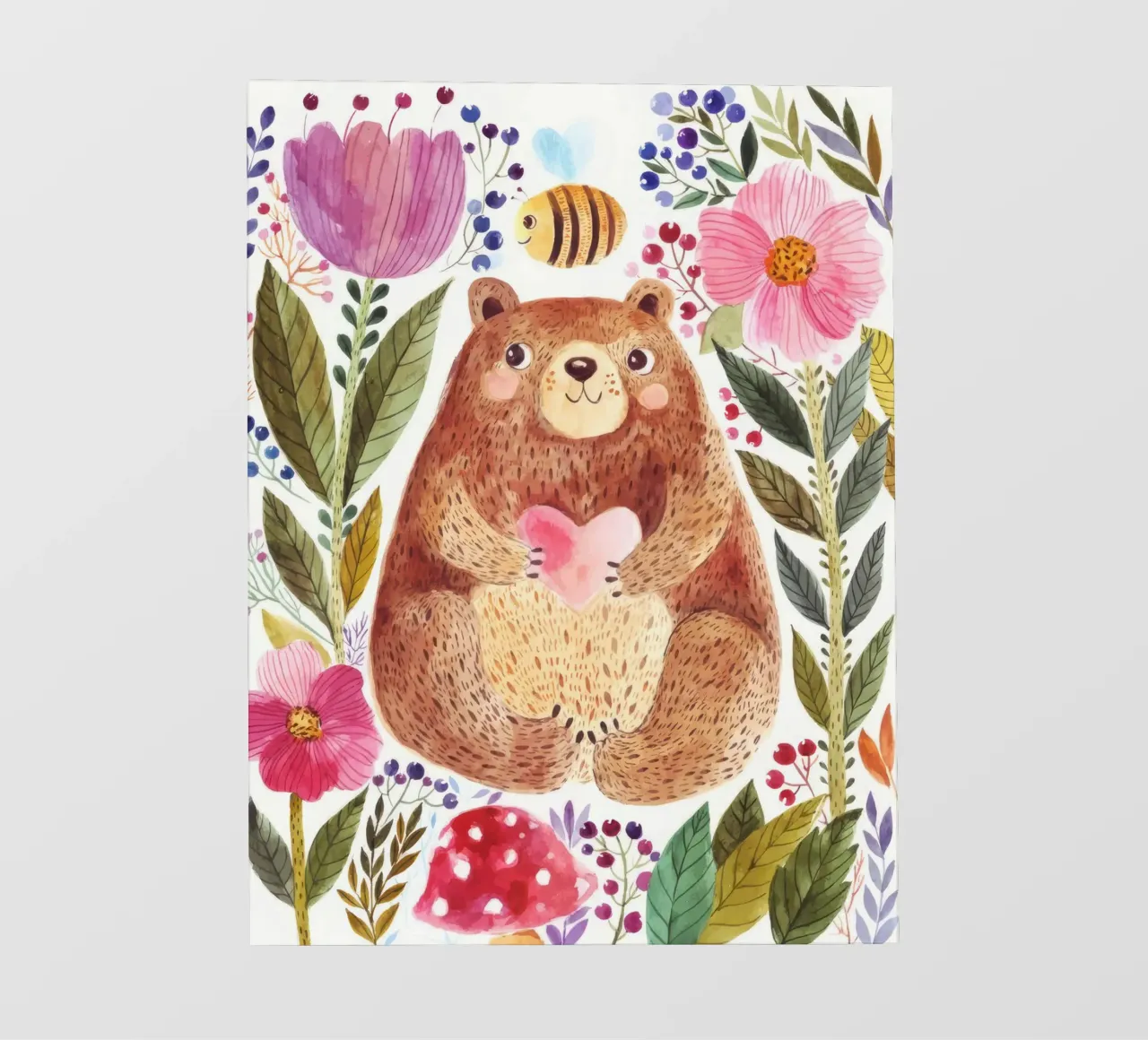Orso e fiori pellicola backlit da muench benjamin