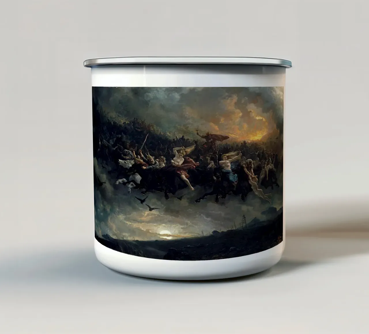 Åsgårdsreien, La Chasse d'Odin tazza in smalto da the-witcher