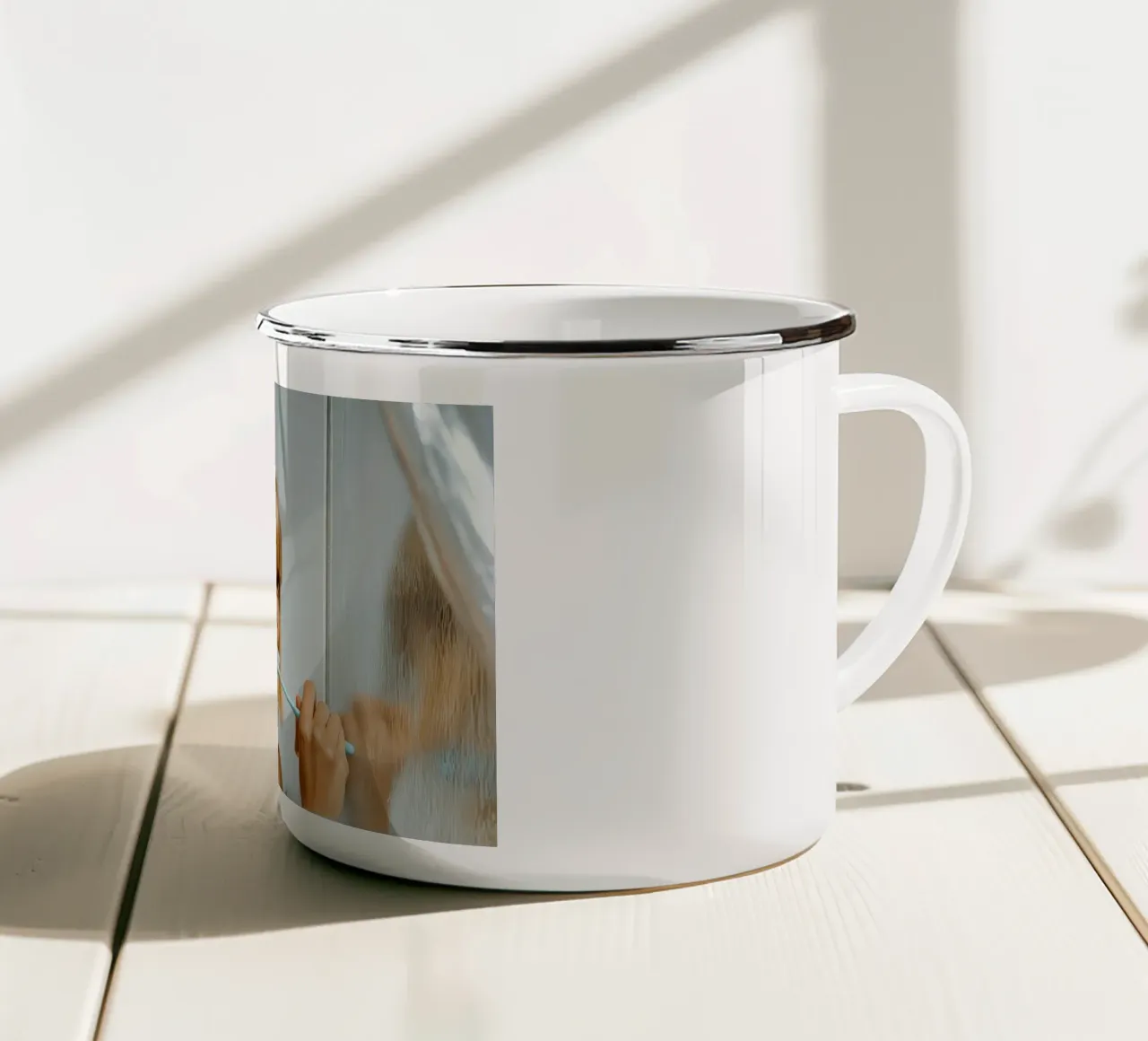 Mattina di plastica tazza in smalto da Synthaira