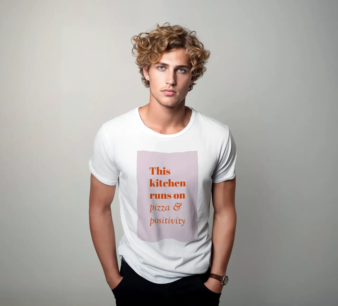 Questa cucina funziona a pizza e positività t-shirt da pierosvisuals