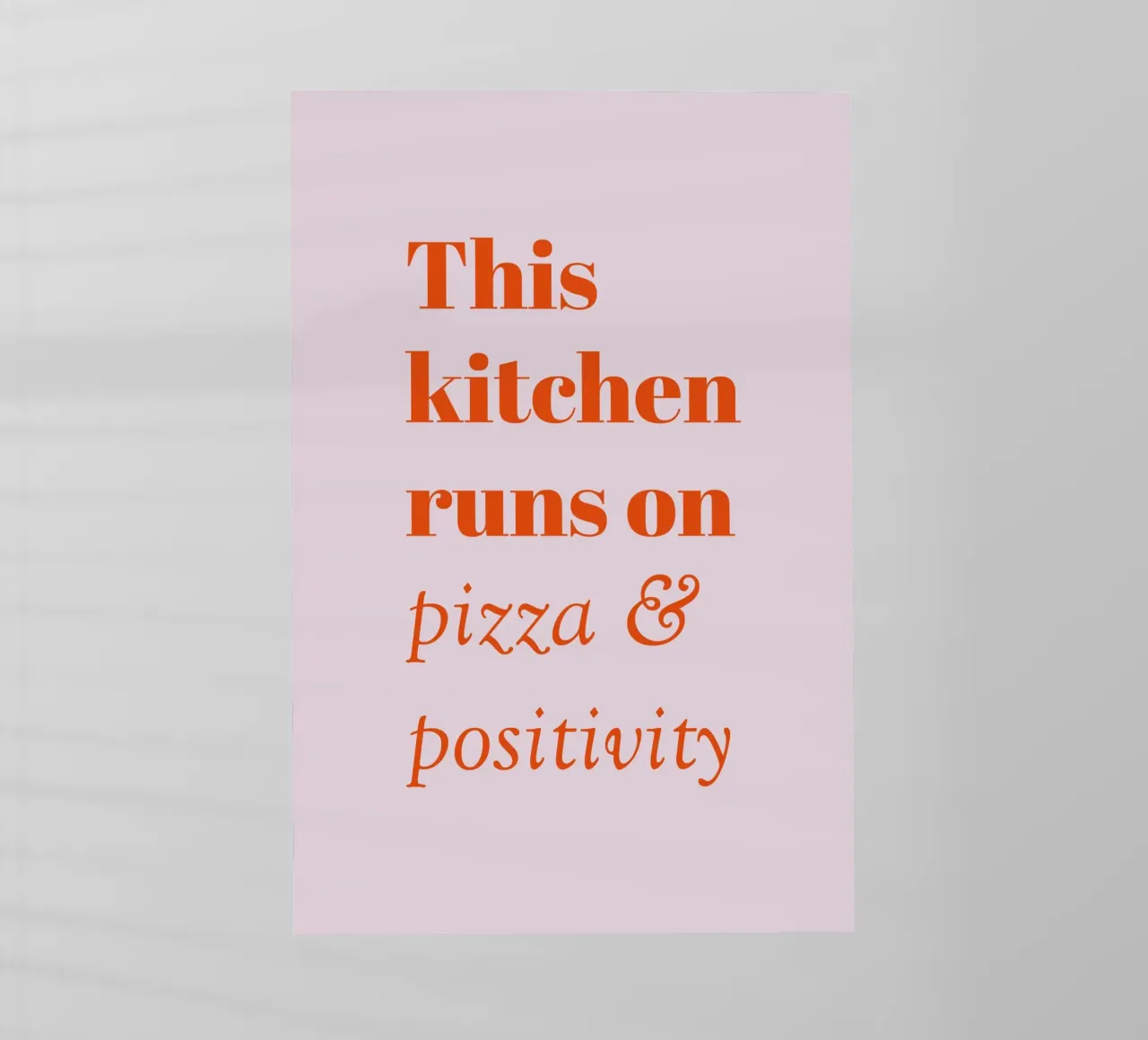 Questa cucina funziona a pizza e positività pellicola backlit da pierosvisuals