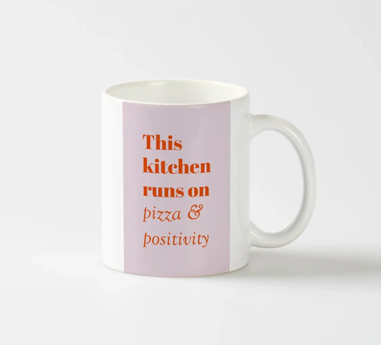 Questa cucina funziona a pizza e positività tazza in ceramica da pierosvisuals