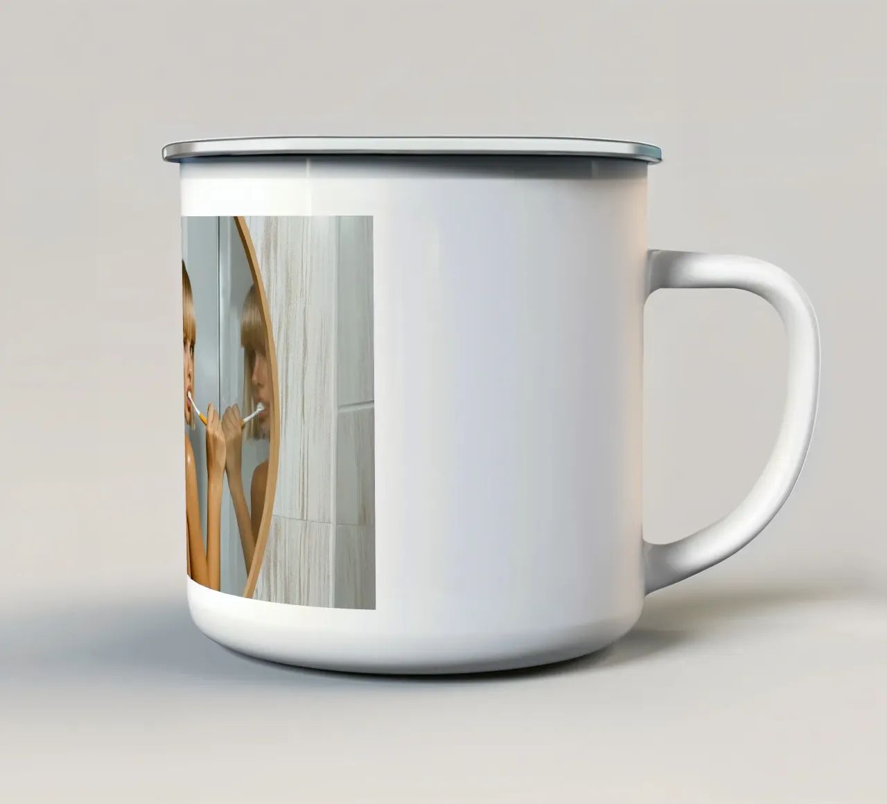 Morning Reflection tazza in smalto da Synthaira