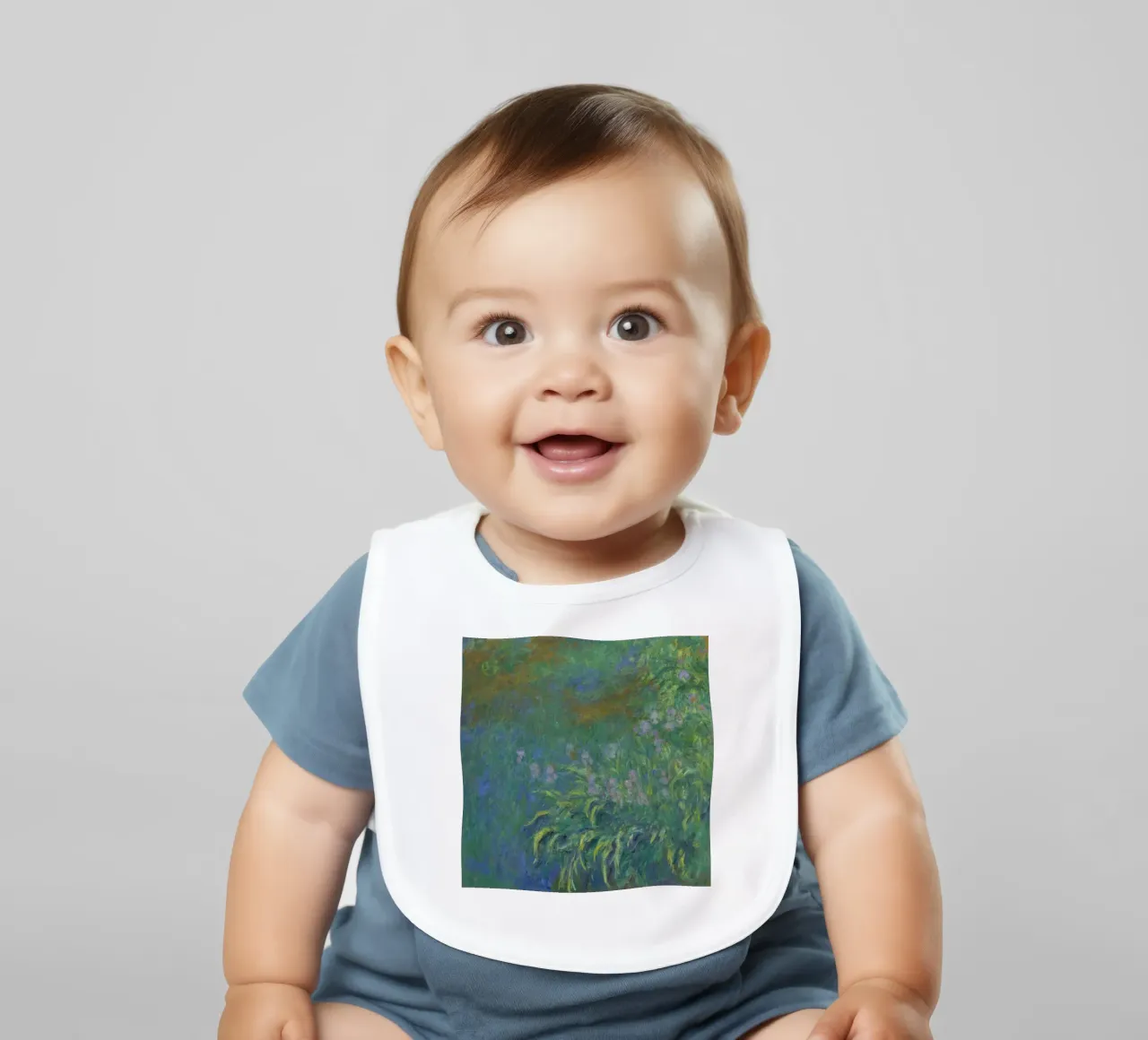 Claude MOnet Ninfee 1 bavaglino da clay bobby