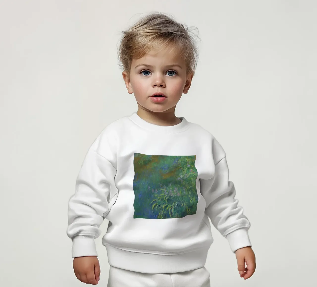 Claude MOnet Ninfee 1 felpa neonato da clay bobby