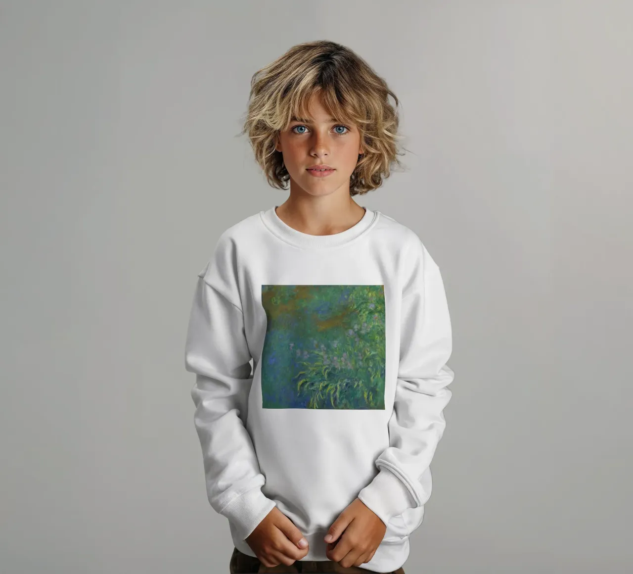 Claude MOnet Ninfee 1 felpa bambino da clay bobby