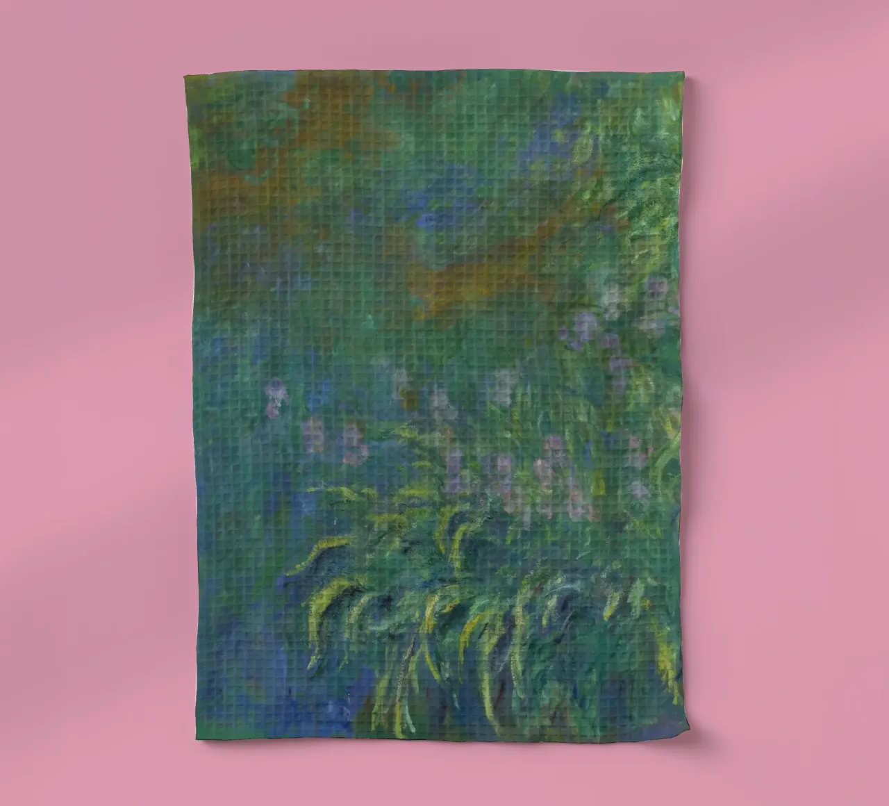 Claude MOnet Ninfee 1 canovaccio da cucina da clay bobby