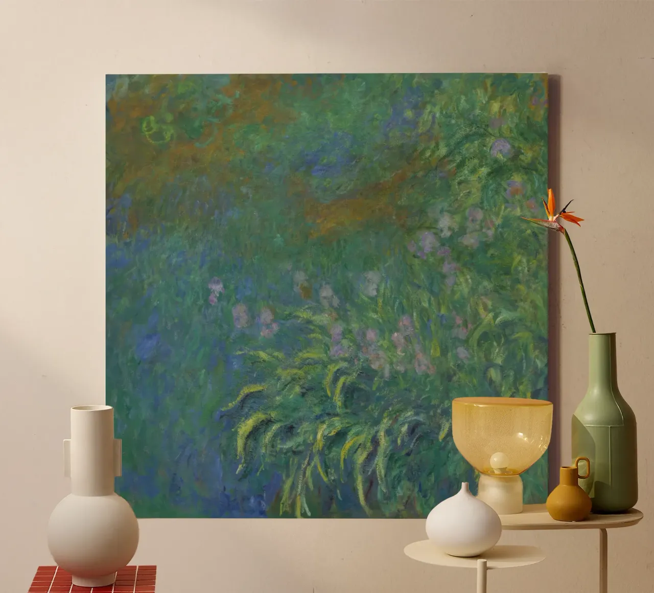Claude MOnet Ninfee 1 tela con Cornice a cassetta da clay bobby