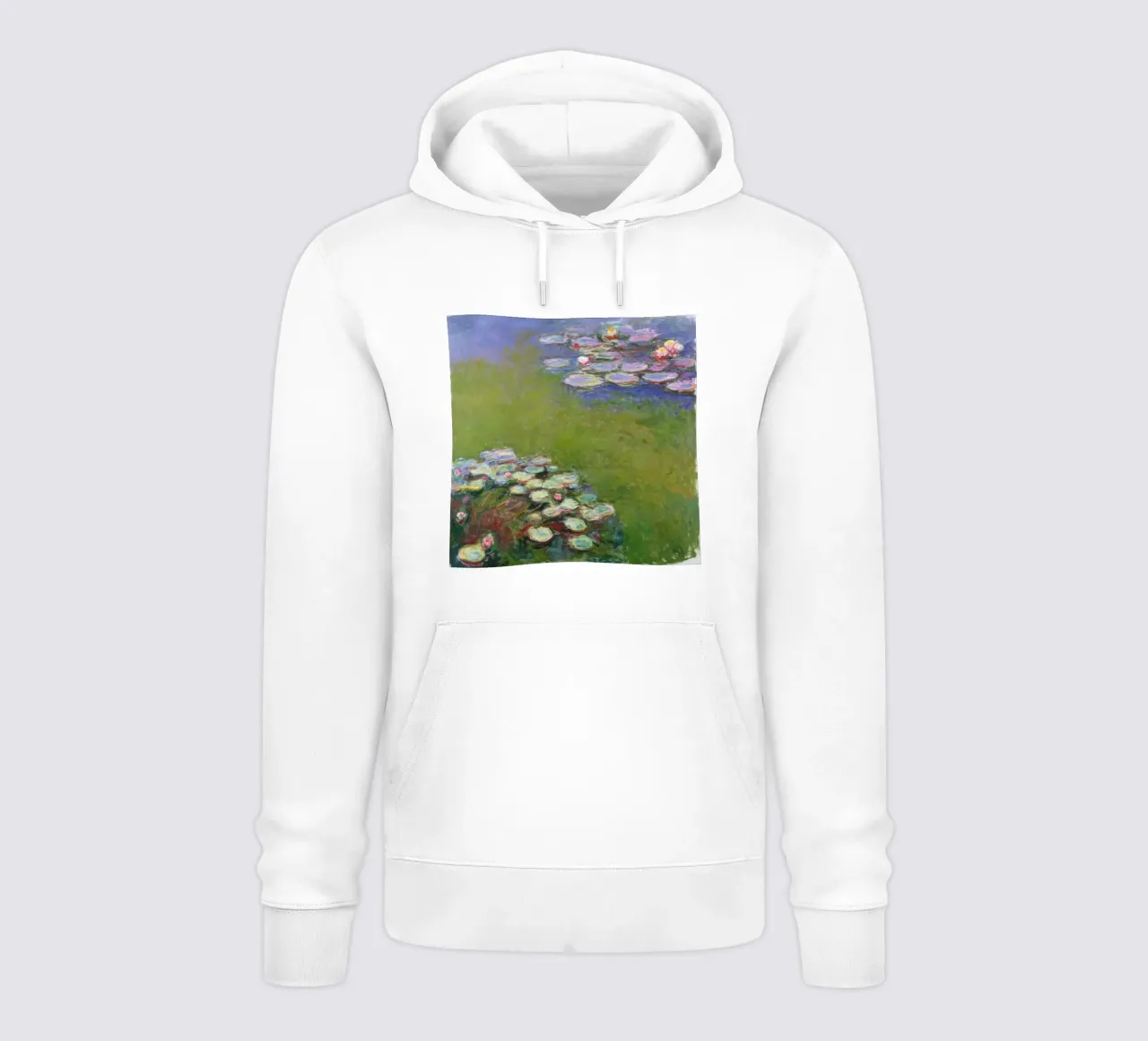 Claude MOnet Ninfee 2 felpa con cappuccio da clay bobby