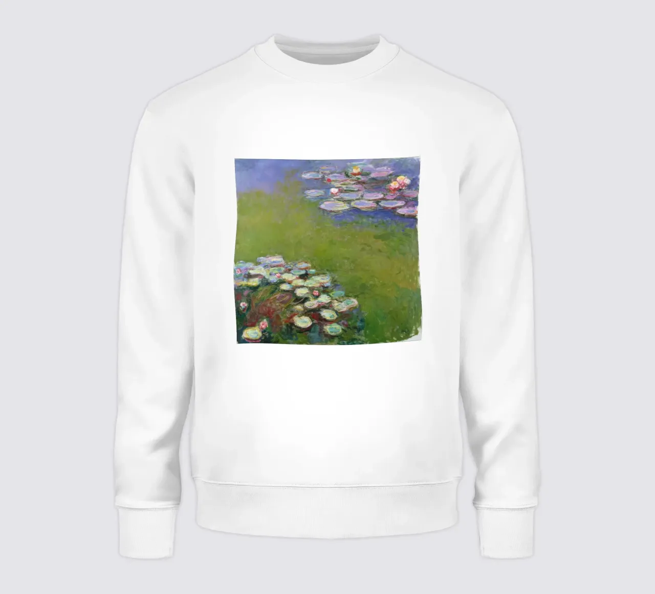 Claude MOnet Ninfee 2 felpa da clay bobby