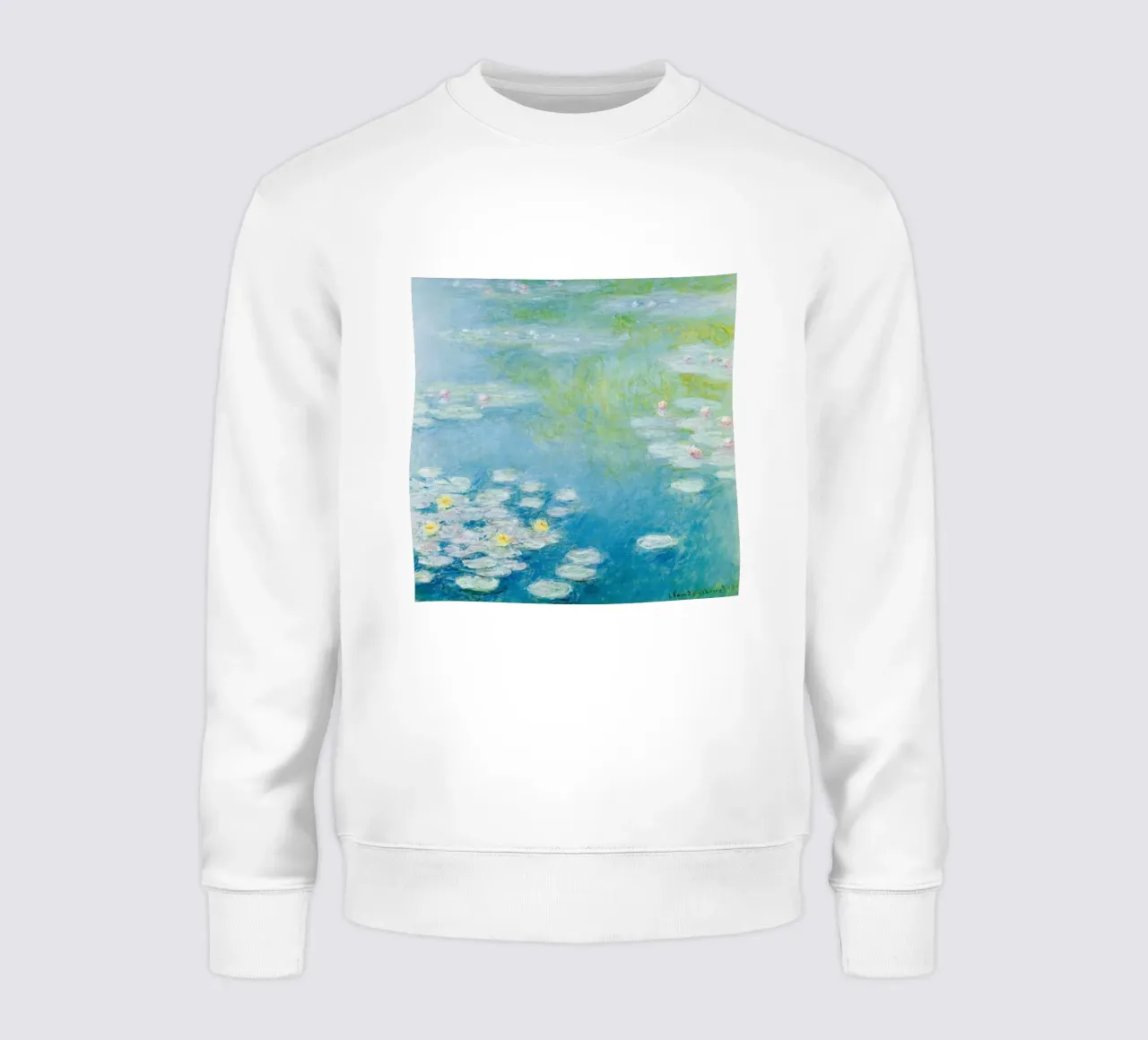 Claude MOnet Ninfee 3 felpa da clay bobby