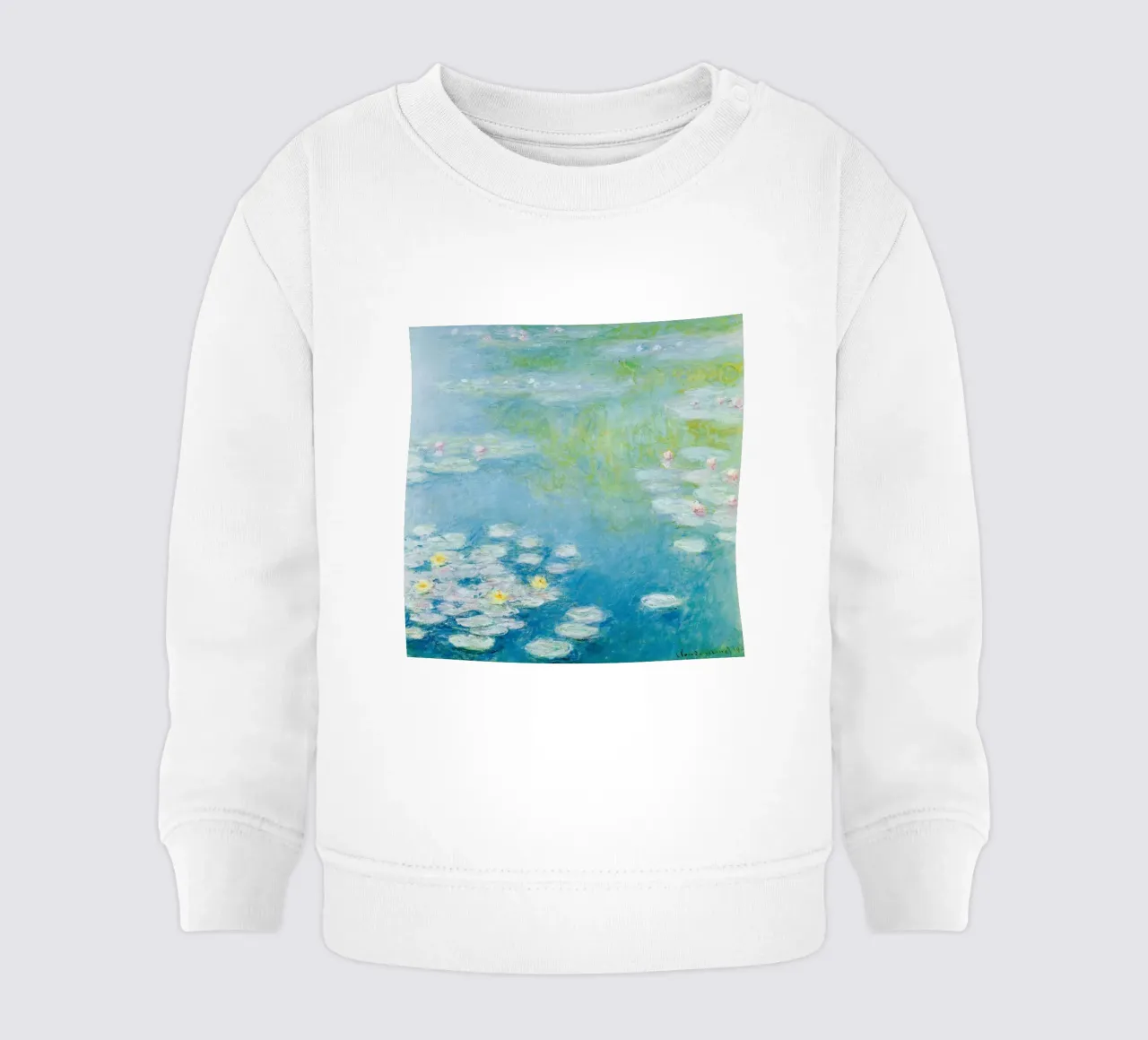 Claude MOnet Ninfee 3 felpa neonato da clay bobby