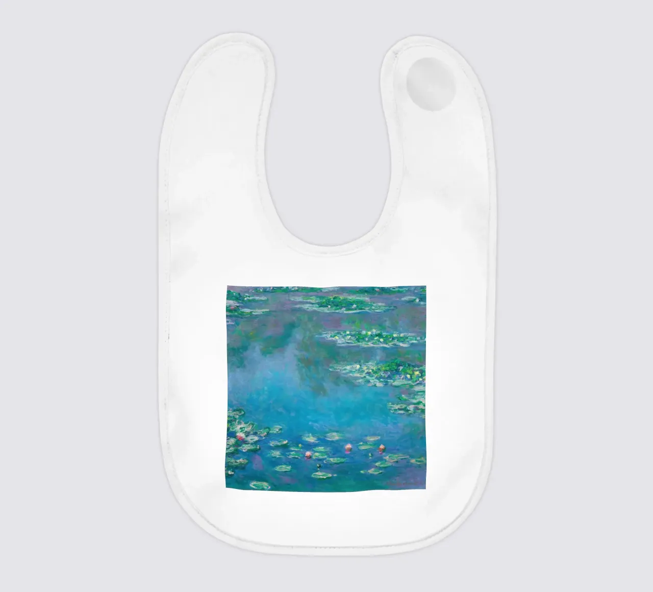 Claude MOnet Ninfee 4 bavaglino da clay bobby