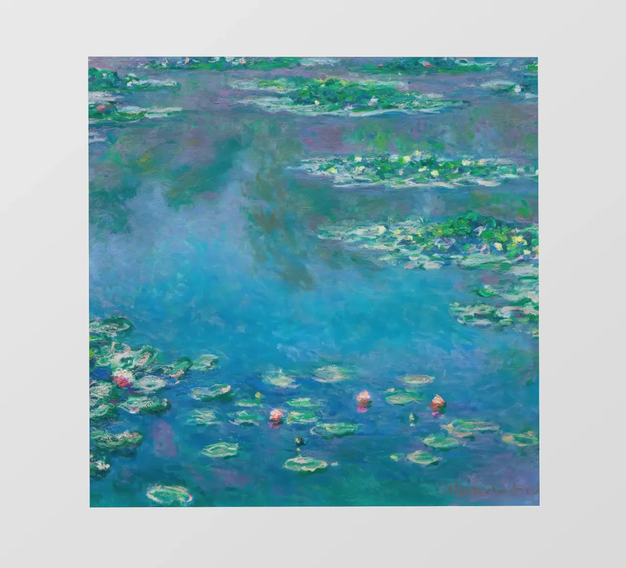 Claude MOnet Ninfee 4 telo in pvc da clay bobby
