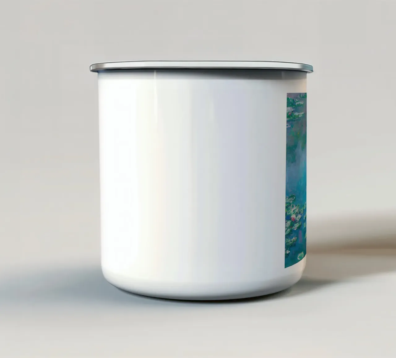 Claude MOnet Ninfee 4 tazza in smalto da clay bobby