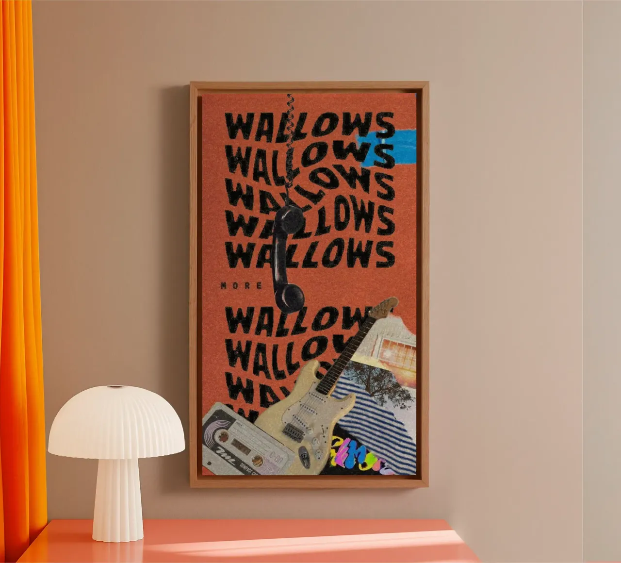 Echo's van Indie dromen canvas met Baklijst van ktlocb