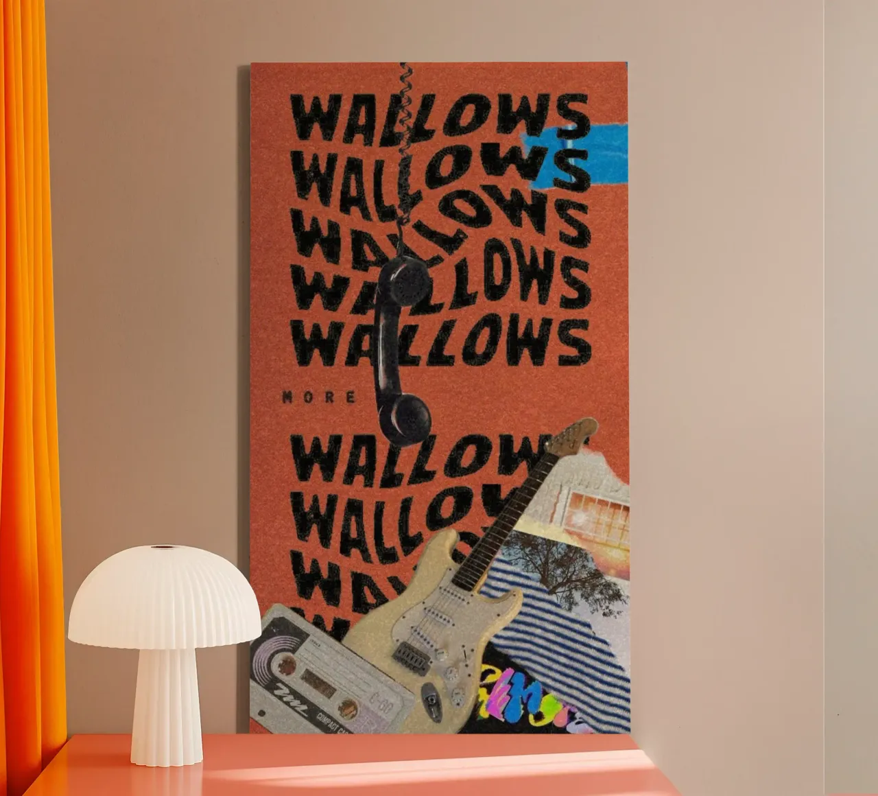 Echo's van Indie dromen canvas met Baklijst van ktlocb