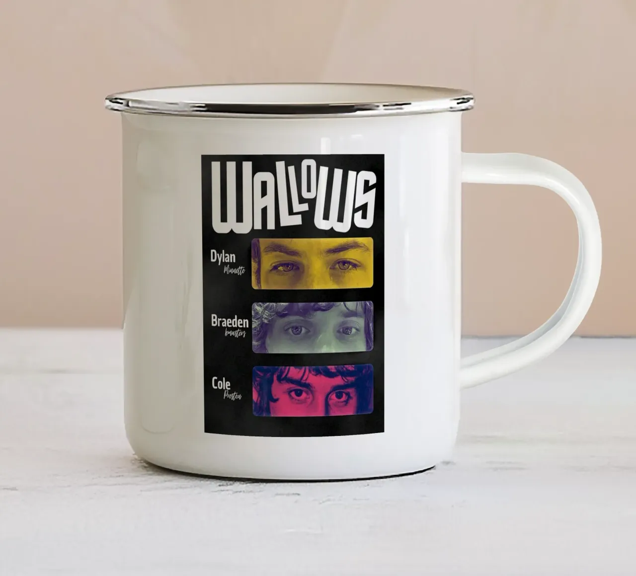 I colori delle notti indie tazza in smalto da ktlocb