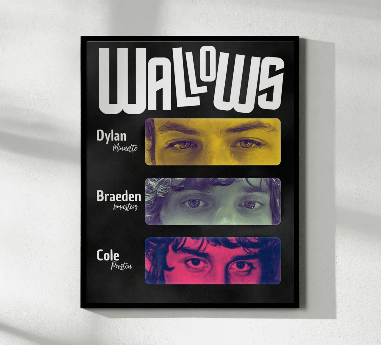 I colori delle notti indie poster con telaio in alluminio da ktlocb