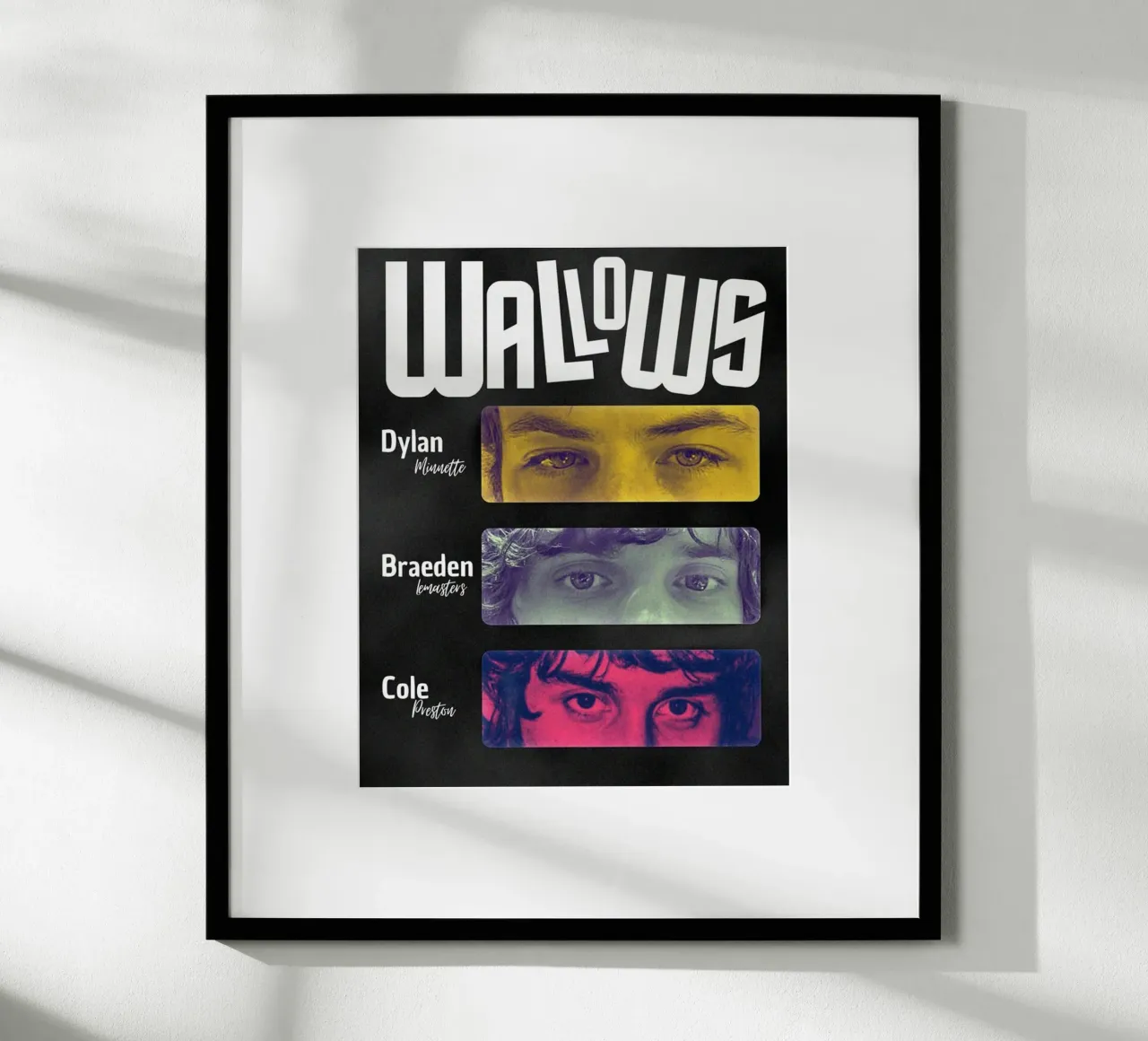 I colori delle notti indie poster con telaio in alluminio da ktlocb