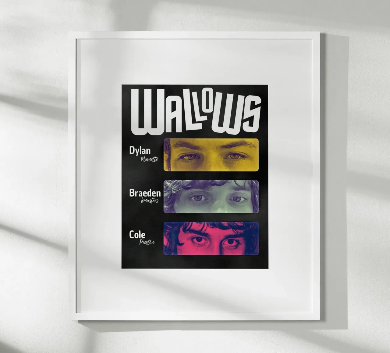 I colori delle notti indie poster con telaio in alluminio da ktlocb