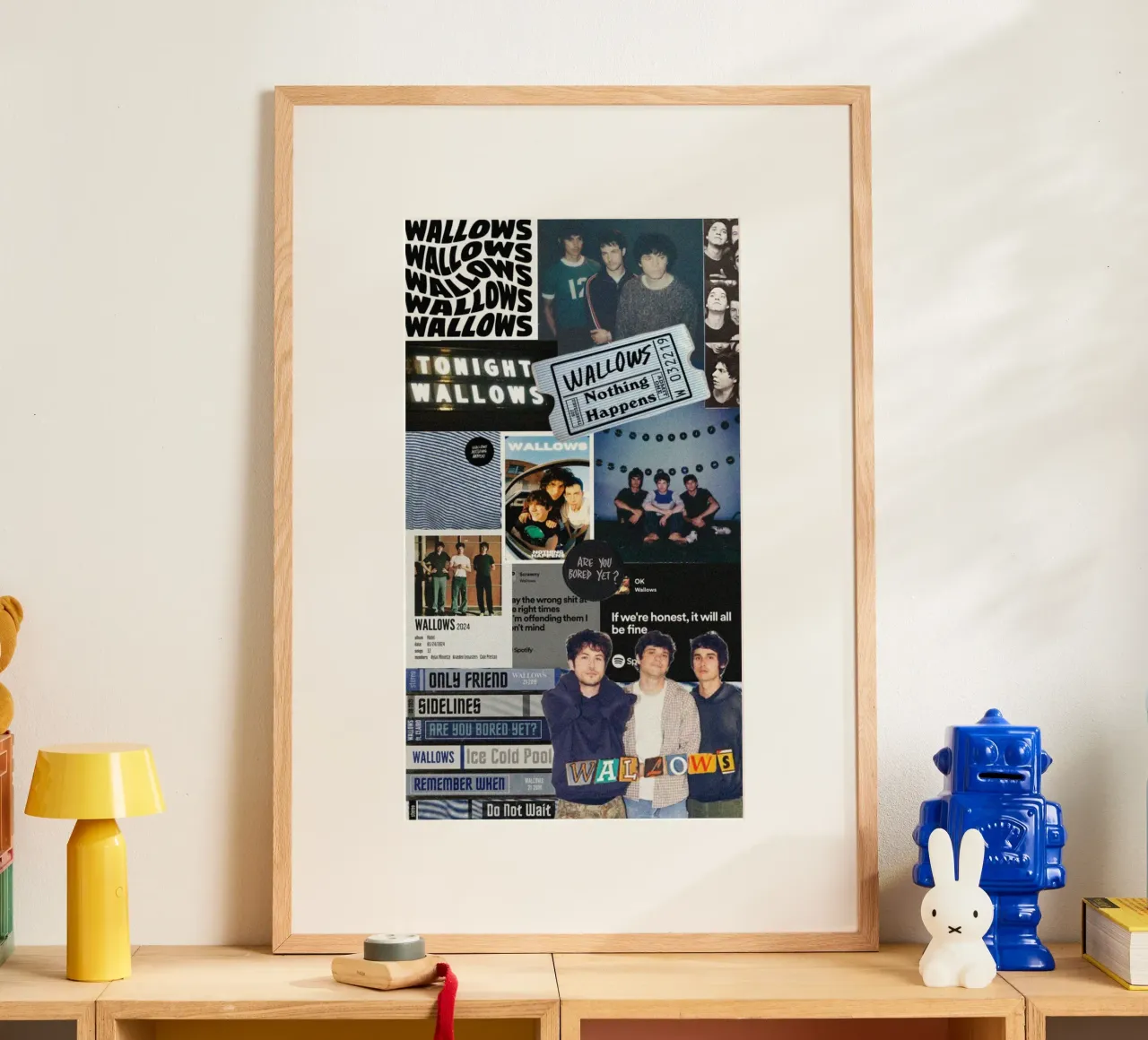 Vibrazioni retrò per sempre poster con telaio in alluminio da ktlocb