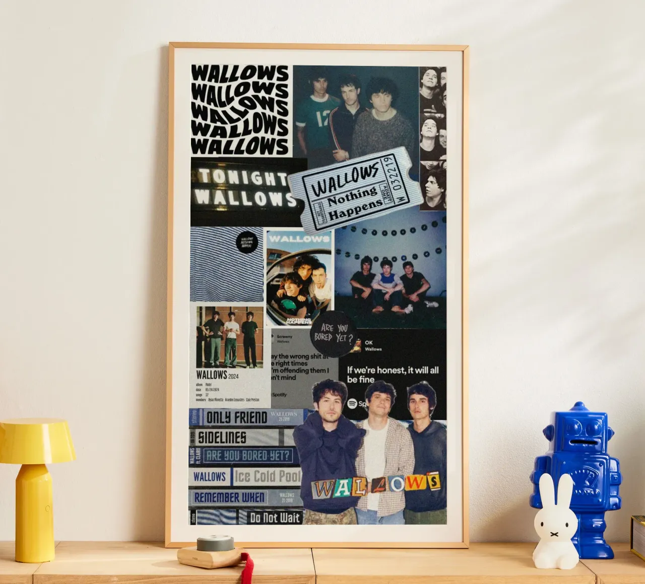 Vibrazioni retrò per sempre poster con telaio in alluminio da ktlocb