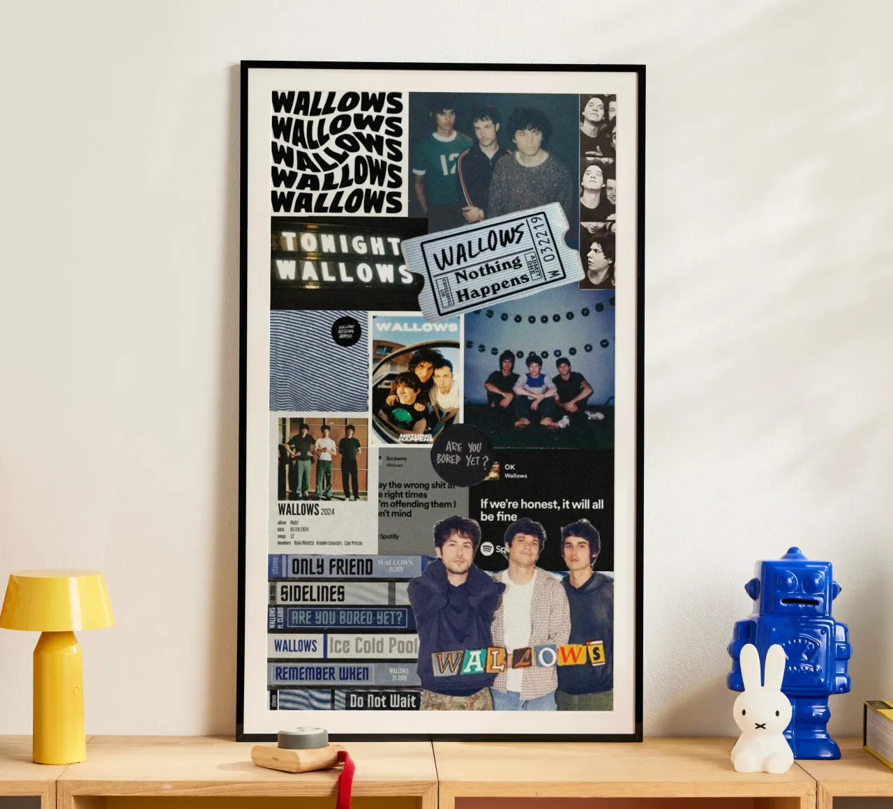 Vibrazioni retrò per sempre poster con telaio in alluminio da ktlocb
