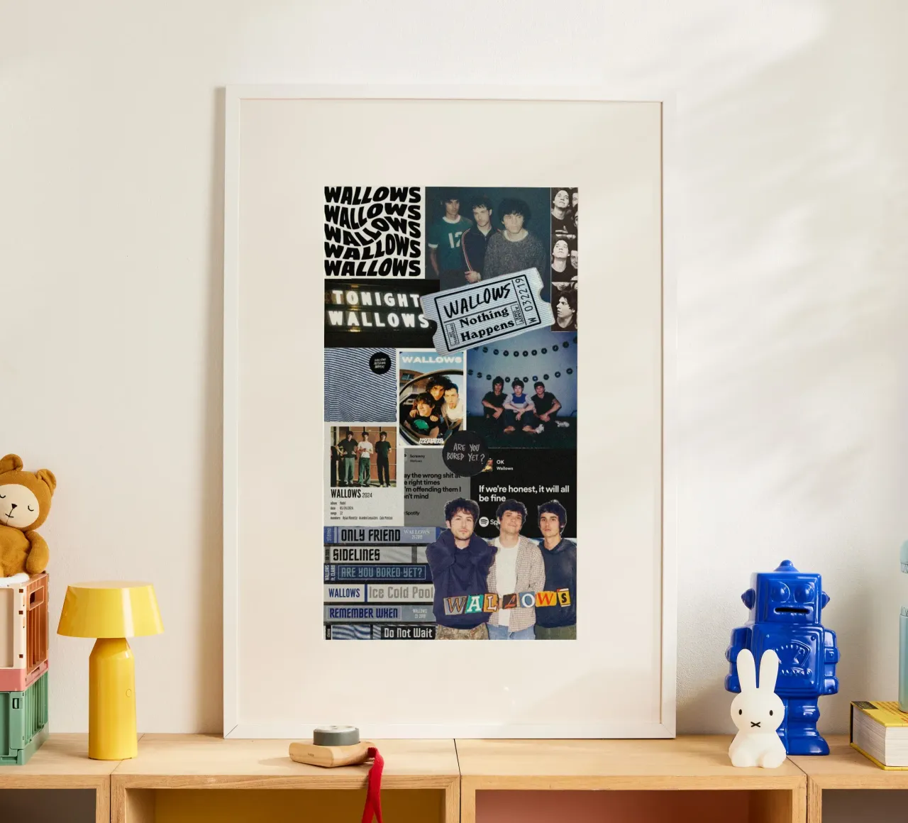 Vibrazioni retrò per sempre poster con telaio in alluminio da ktlocb