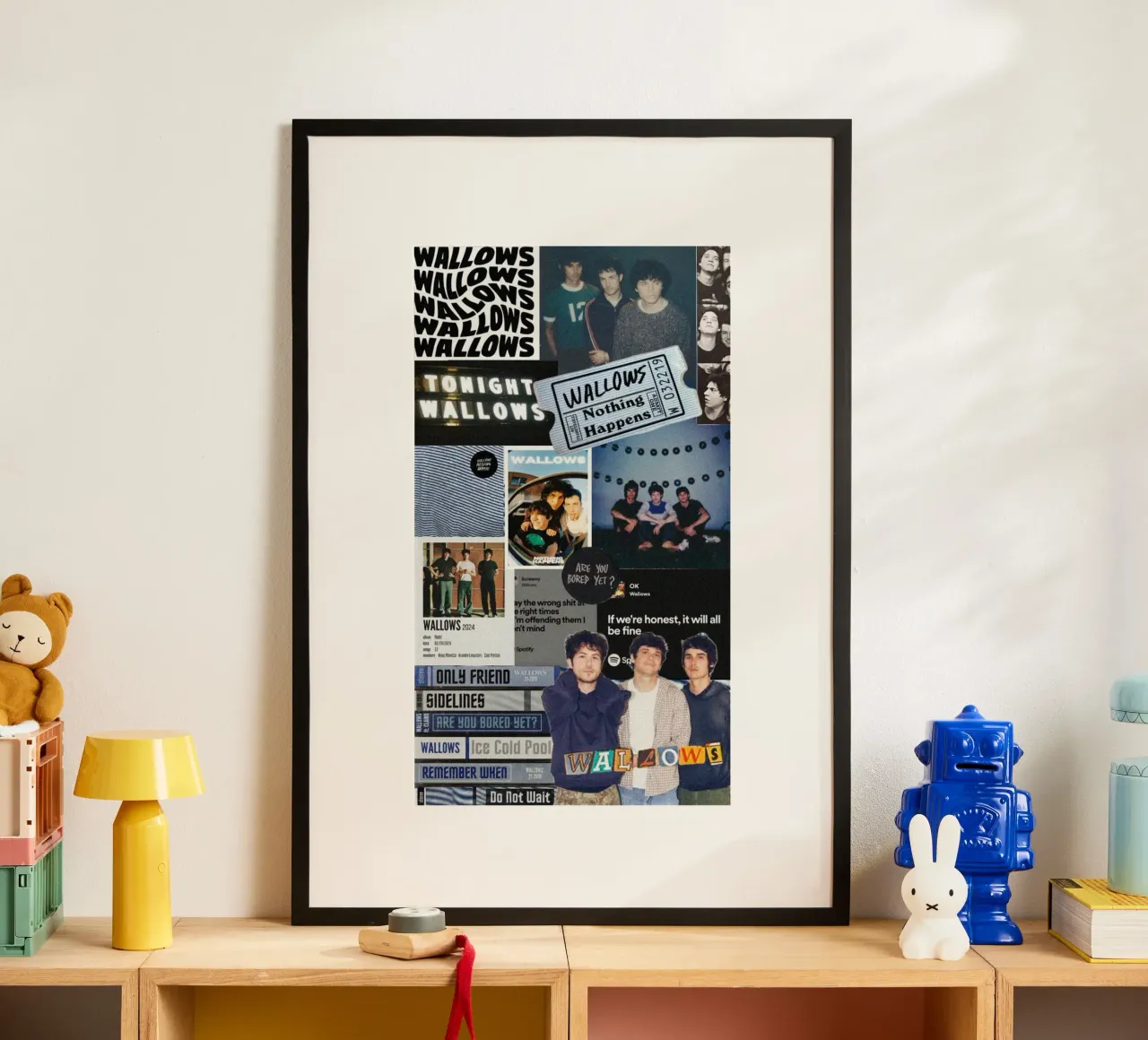 Vibrazioni retrò per sempre poster con telaio in alluminio da ktlocb