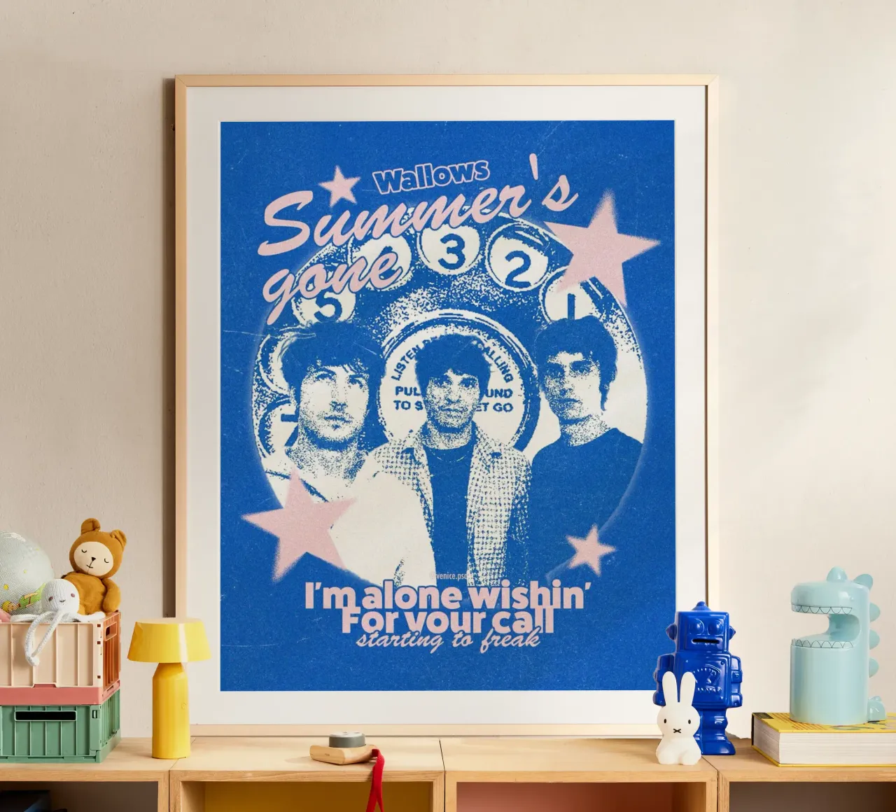 Persi nelle onde retrò poster da ktlocb